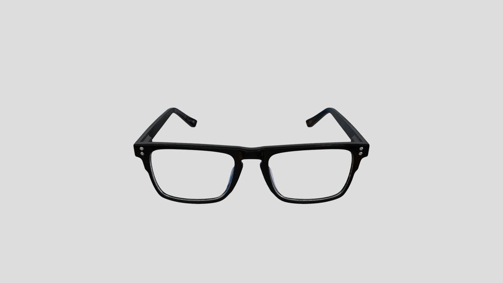 Wayfarer-Style Black Glasses