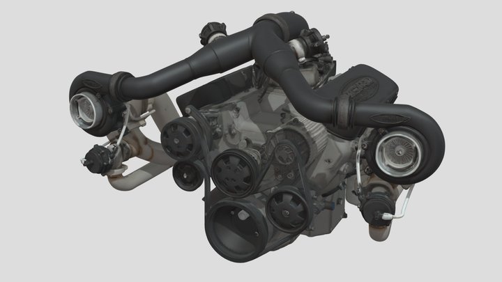 Nelson Racing Engine B – Kostenloses 3D-Modell STL