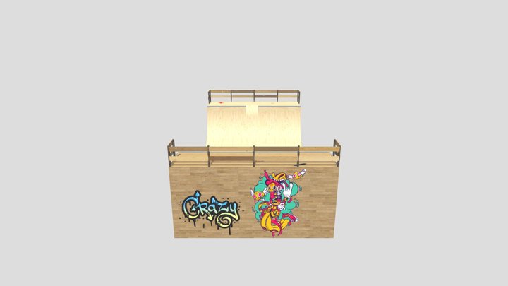 Textured Halfpipe- Assignment 5 3D Model