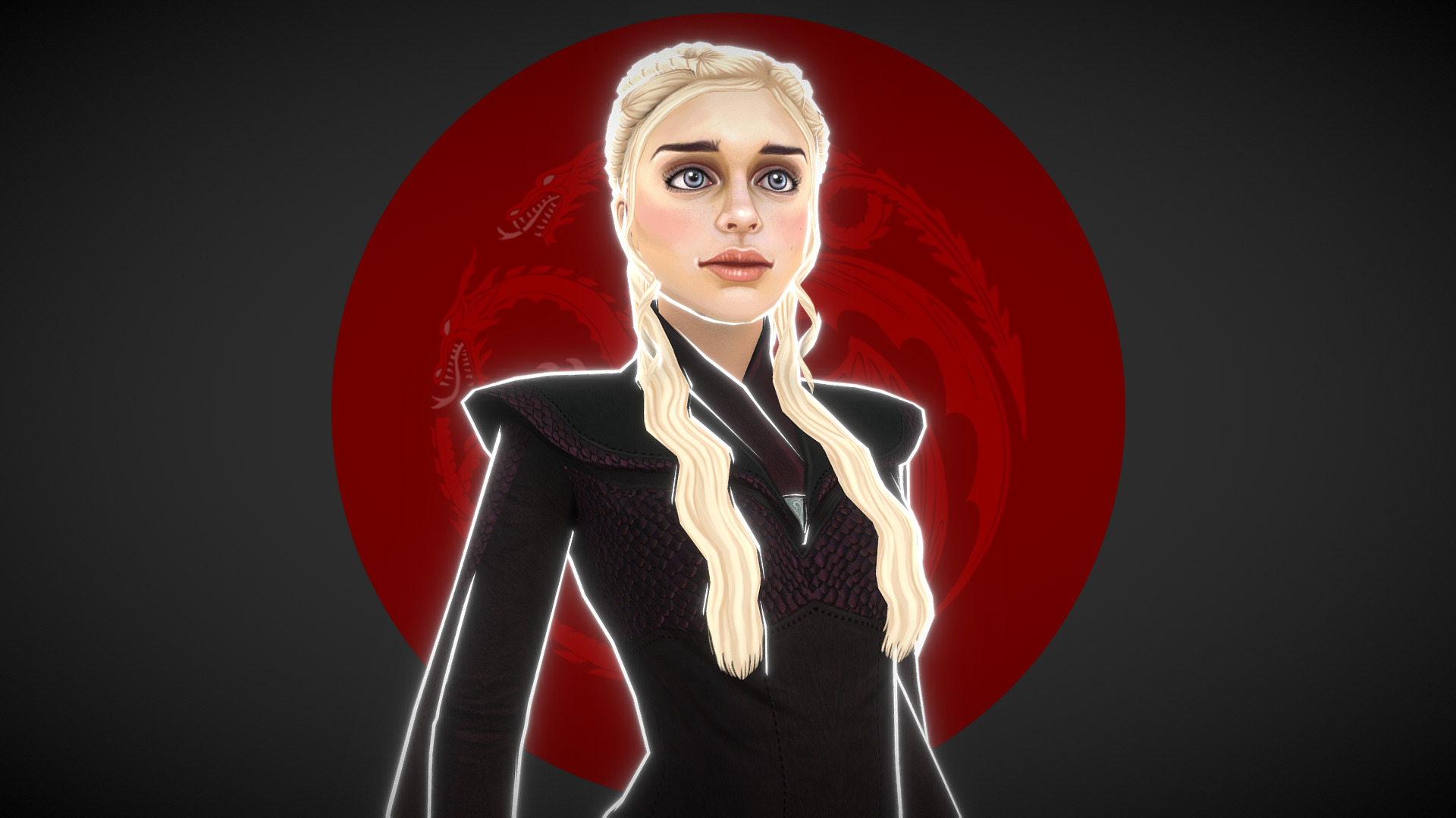 Stylised Daenerys 3D model by AliceDruzga [d604f9b] Sketchfab