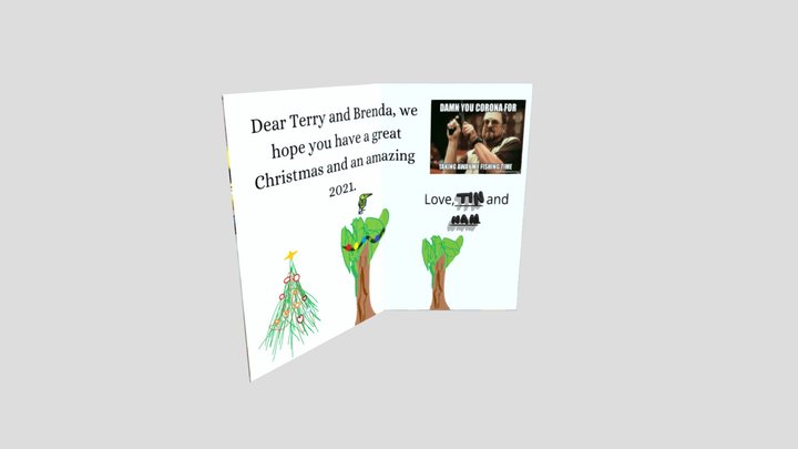Christmas Card 3D Model