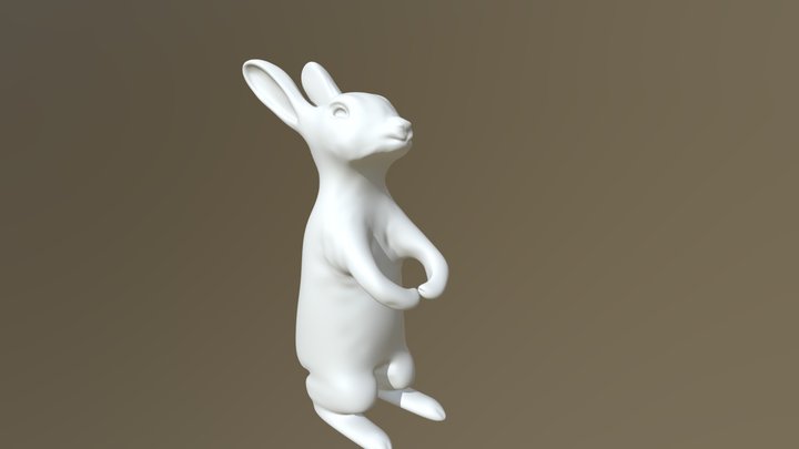 A White Bunny – Free 3D Model STL