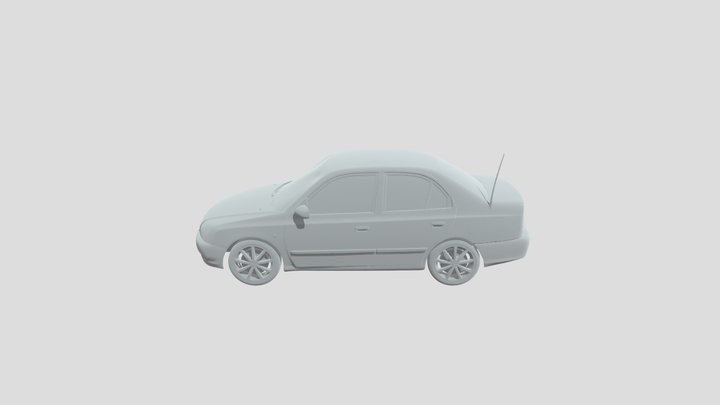 hyundai accent by nirteee 3D Model