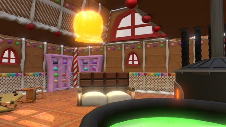 Ginger Bread House (Internal) 3D Model