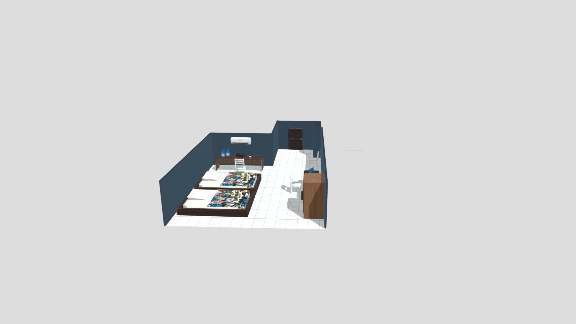 Modle Kost Mandala (Project UAS 3D Modelling)