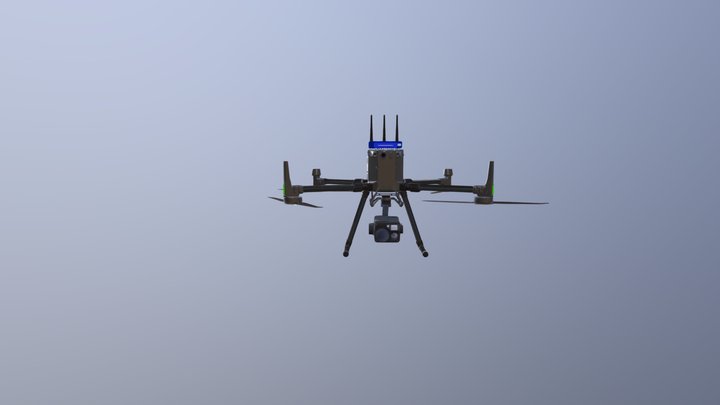 DJI M300 Drone animated 3D Model