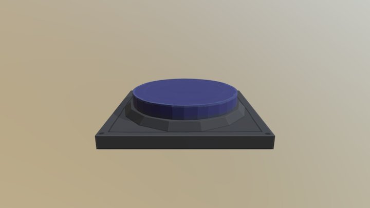 Button - LowPoly 3D Model