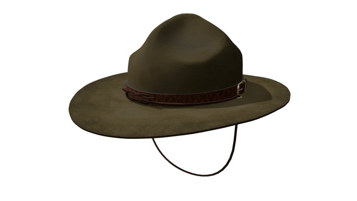 Scout Hat - Campaign Hat 3D Model