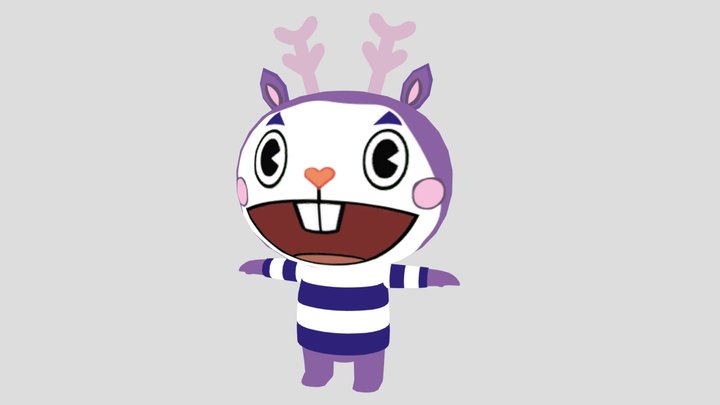 Happy Tree Friends - Mime (Custom) 3D Model