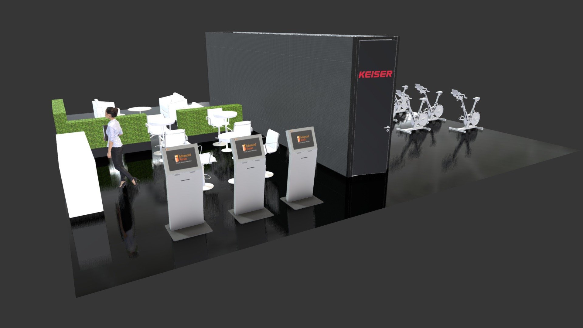 40x40 LED Video Booth Rental Kit - Keiser - 3D model by airborne ...