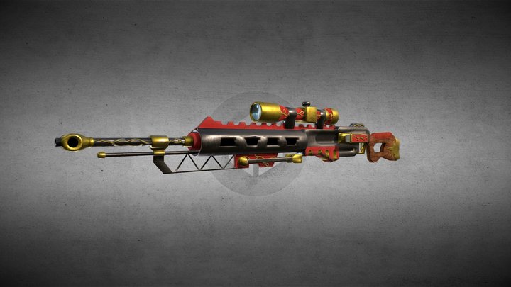 Sniper Rifle "Abschied" 3D Model
