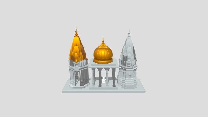 kashi Vishwanath Temple 3D Model