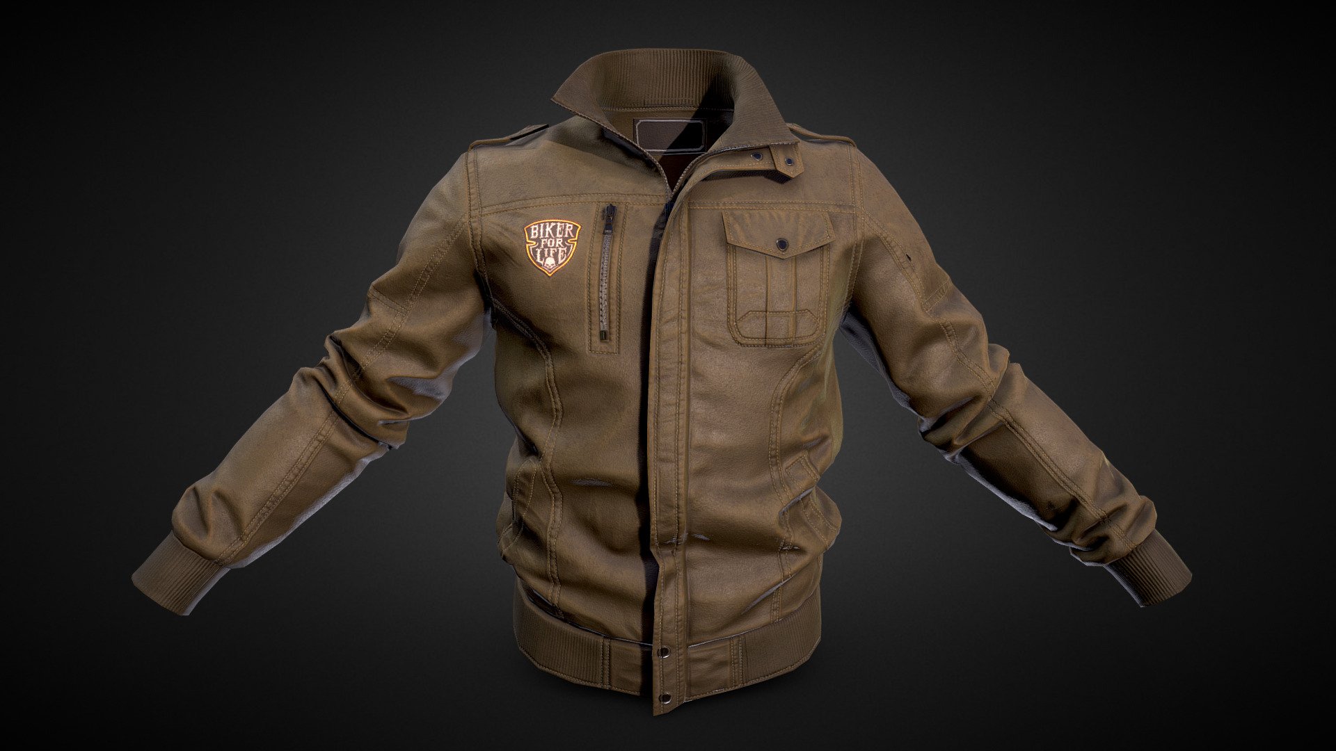 jacket 3d model, Leather Jacket - Free 3D model by zacharykozak ...