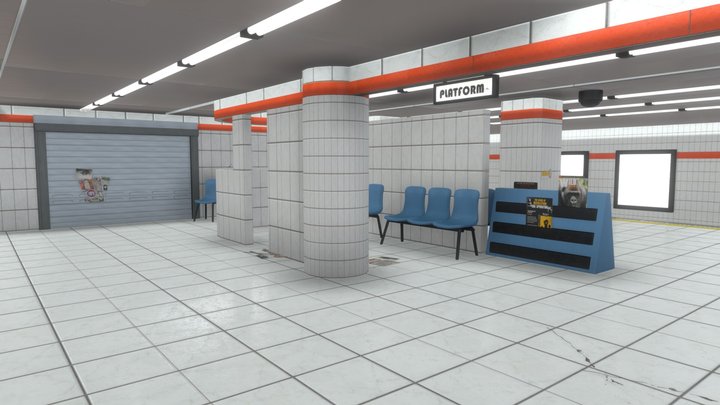Underground Metro 3D Model