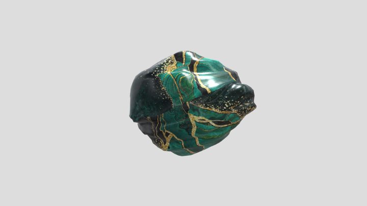 Gold-Jade Stone Tool 3D Model