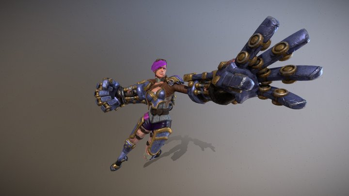 Vi (Rigged with riggify) 3D Model
