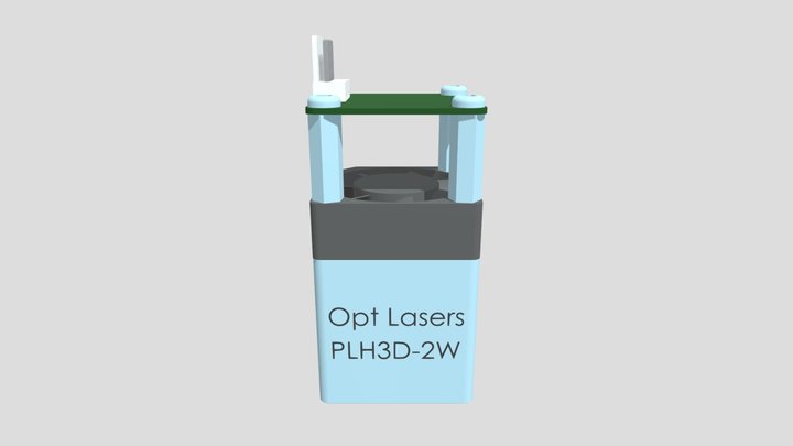 CNC 3DP Laser Engraving Head Opt Lasers Grav 3D Model