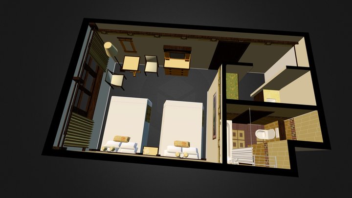 Sequoia Lodge Room 3D Model