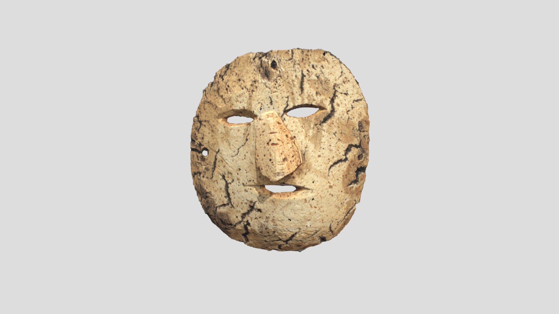 Mask in cork - Download Free 3D model by CeDRI [d61120f] - Sketchfab