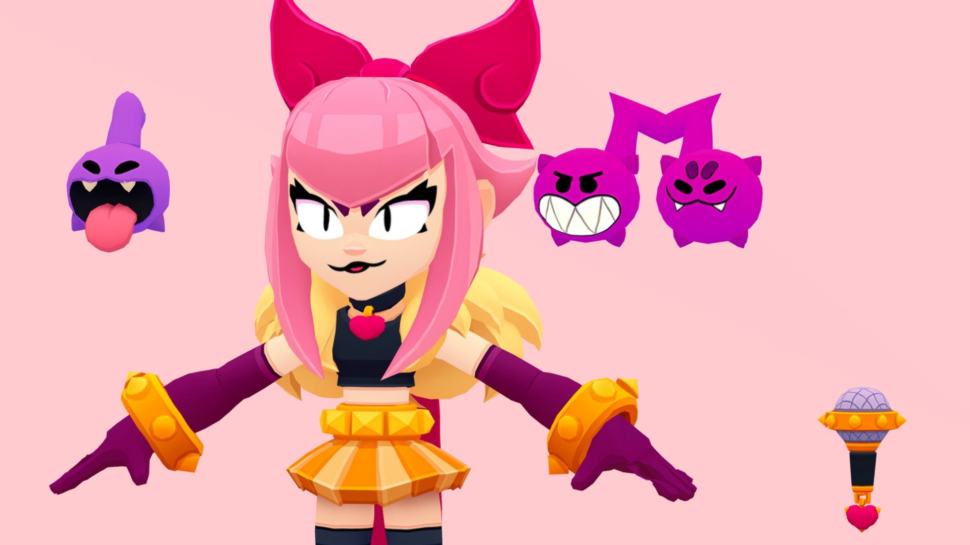 brawl stars Melodie - Download Free 3D model by eladri011 (@eladri)  [d6115f5]