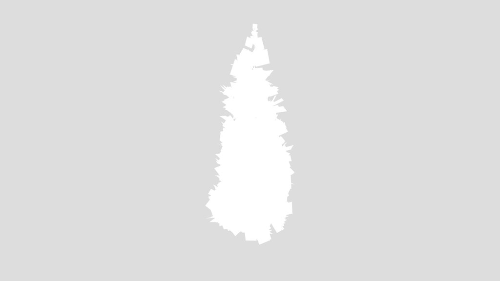 Short Evergreen Mid Poly Tree