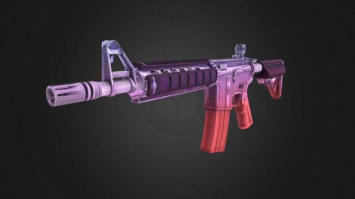 M4A4 | Malten 3D Model