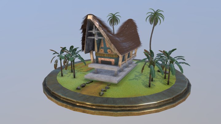 Tongkonan / Toraja House 3D Model