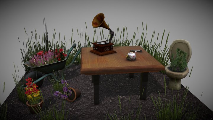 DAE 5 Finished props - Grandma's House 3D Model