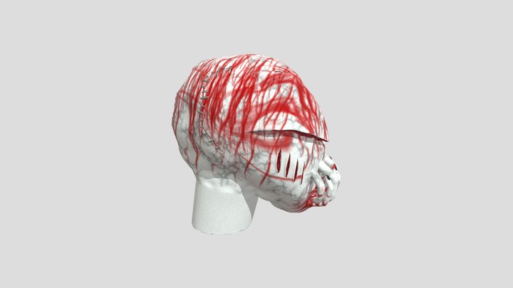 Horror Creature Head 3D Model
