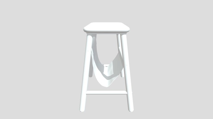IKEA Vilto Storage Stool 3D Model