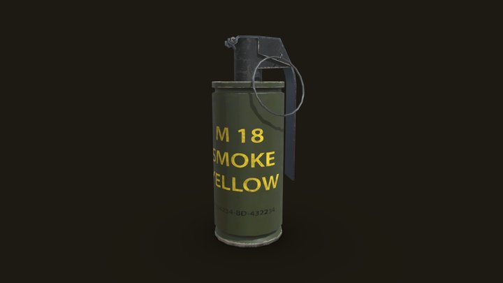 Smoke Grenade 3D Model