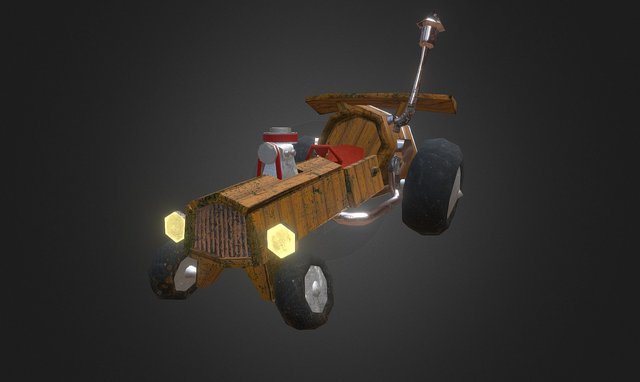 Fantasy Racing Car WIP 3D Model