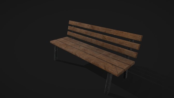 Bench bank 3D Model