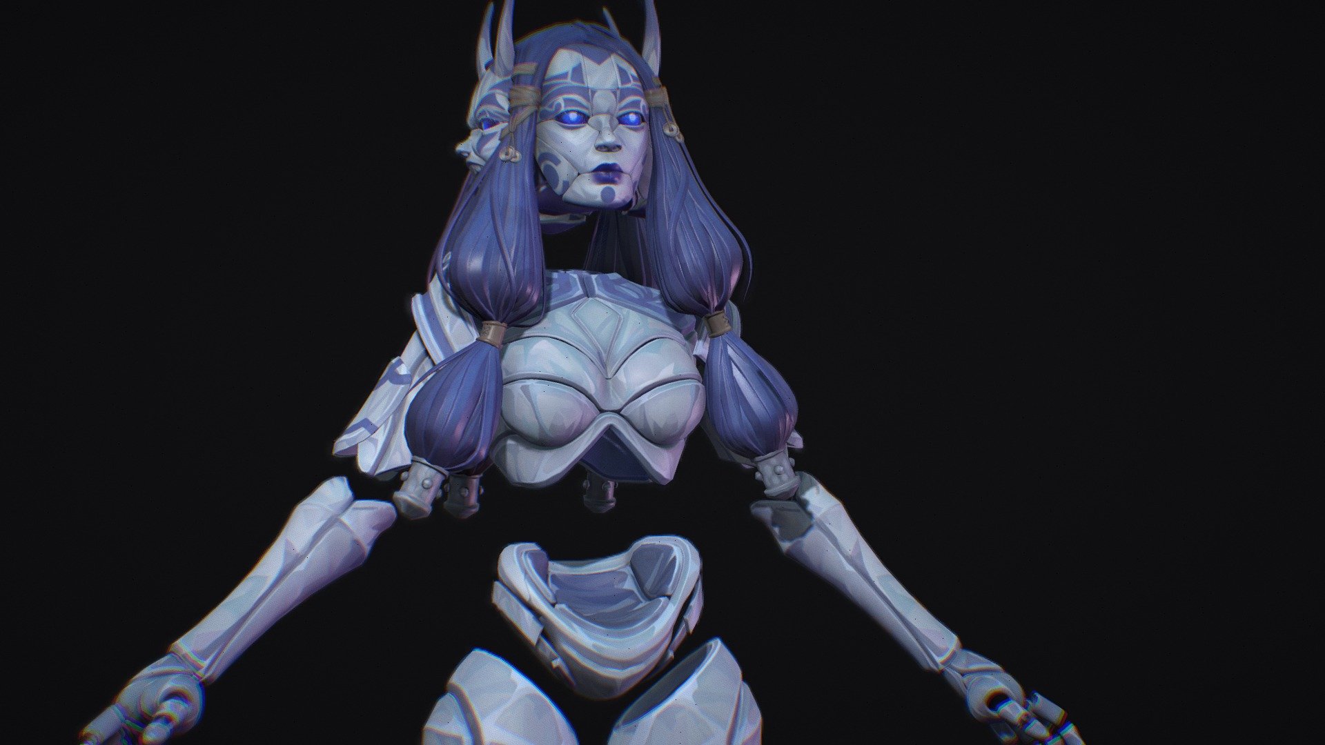 Porcelain Demon - Stylized Character - 3D model by tuomaspaul [d61a1c6 ...