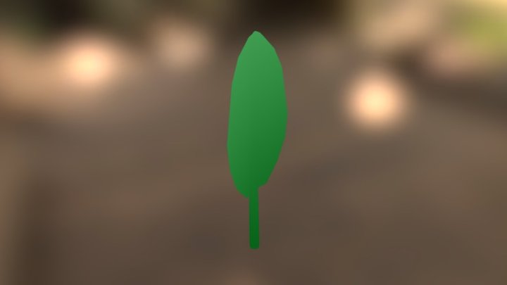 Sage Leaf 3D Model