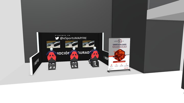 Mapfre Stand Torre 3D Model