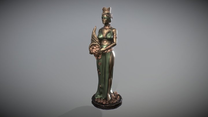 the goddess of fortune 3D Model