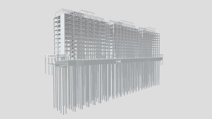 11-STOREY APARTEMENT 3D Model