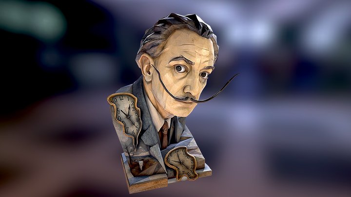 Dalí Busto – Modello 3D gratuito STL