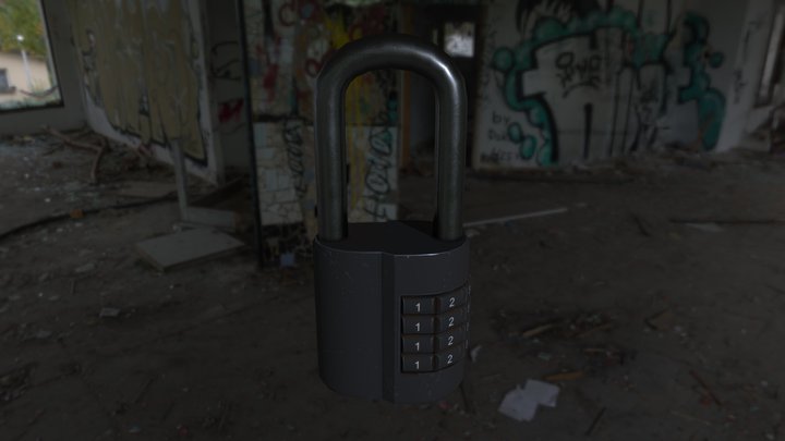 Combination Lock 3D Model