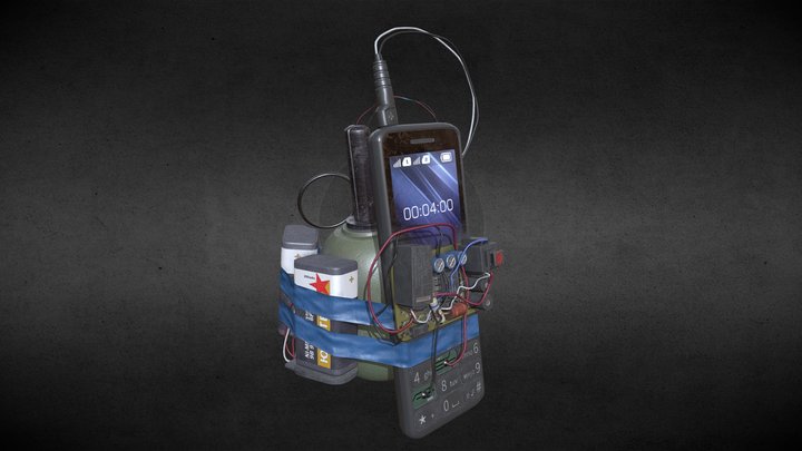 Phone Bomb 3D Model