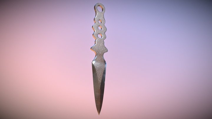 Throwing Knife 3D Model