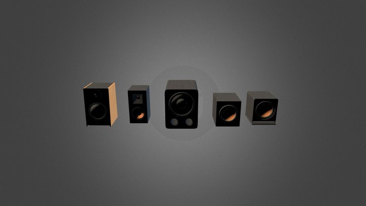 Speaker Pack #3 – Free 3D Model STL