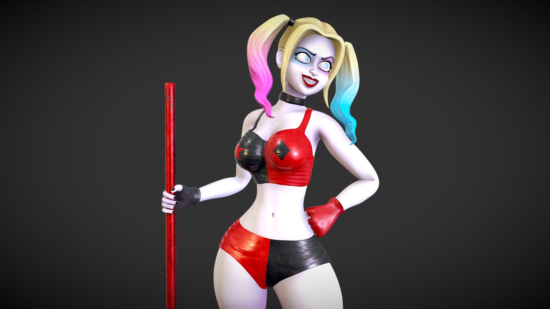 Harley Quinn From Hbo Series 3d Model By Felltw Feltw D620eda Sketchfab 