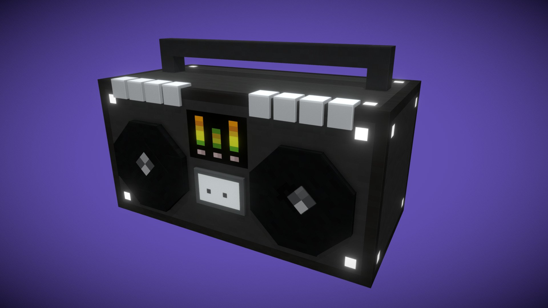 Boombox 3D model by Steve (ntrealmail) [d6215db] Sketchfab