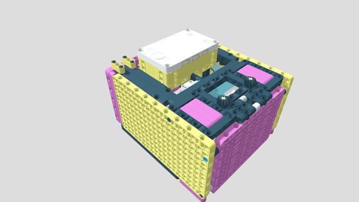 Lego fll robot model chunky 1 3D Model