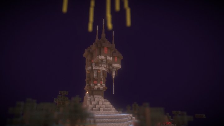 Evil Witch Tower 3D Model