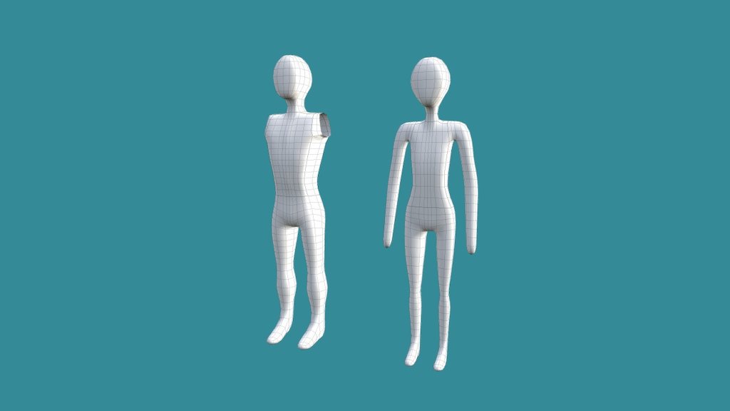 luke and leia basemesh