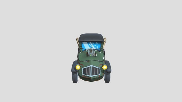 Cartoon Car 3D Model