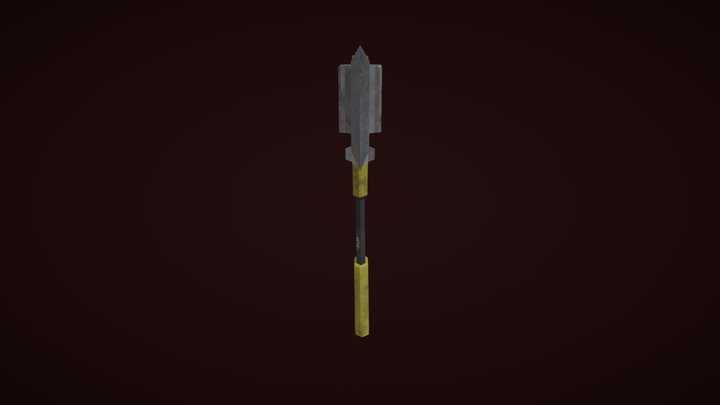 Fire Axe low poly weapons(free dowload) 3D Model